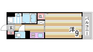 三ノ宮駅 徒歩15分 6階の物件間取画像